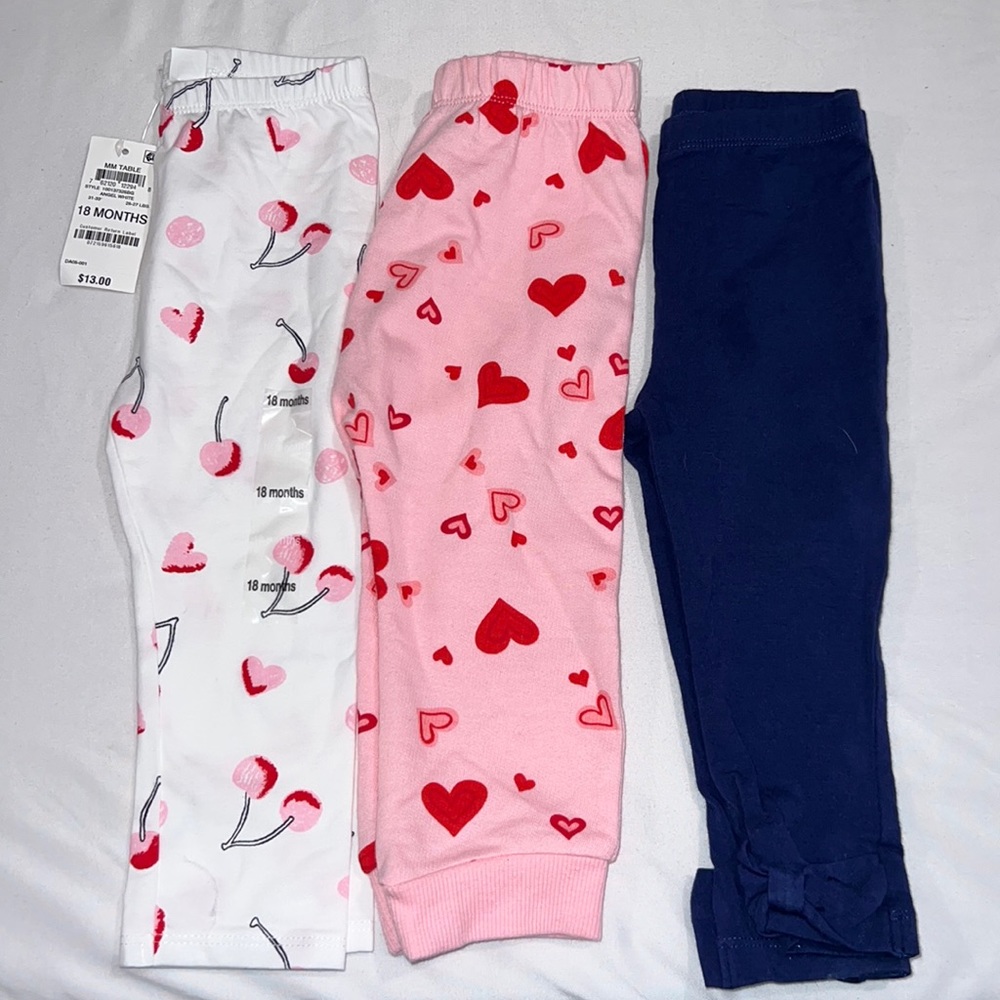 First impression baby leggings 18* ALL SOLD TOGETHER*